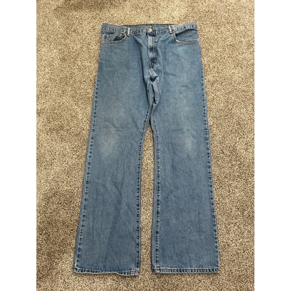 Levis 517‎ Bootcut Jeans Mens 38x34 Medium Wash Blue Denim 100% Cotton 517-0217